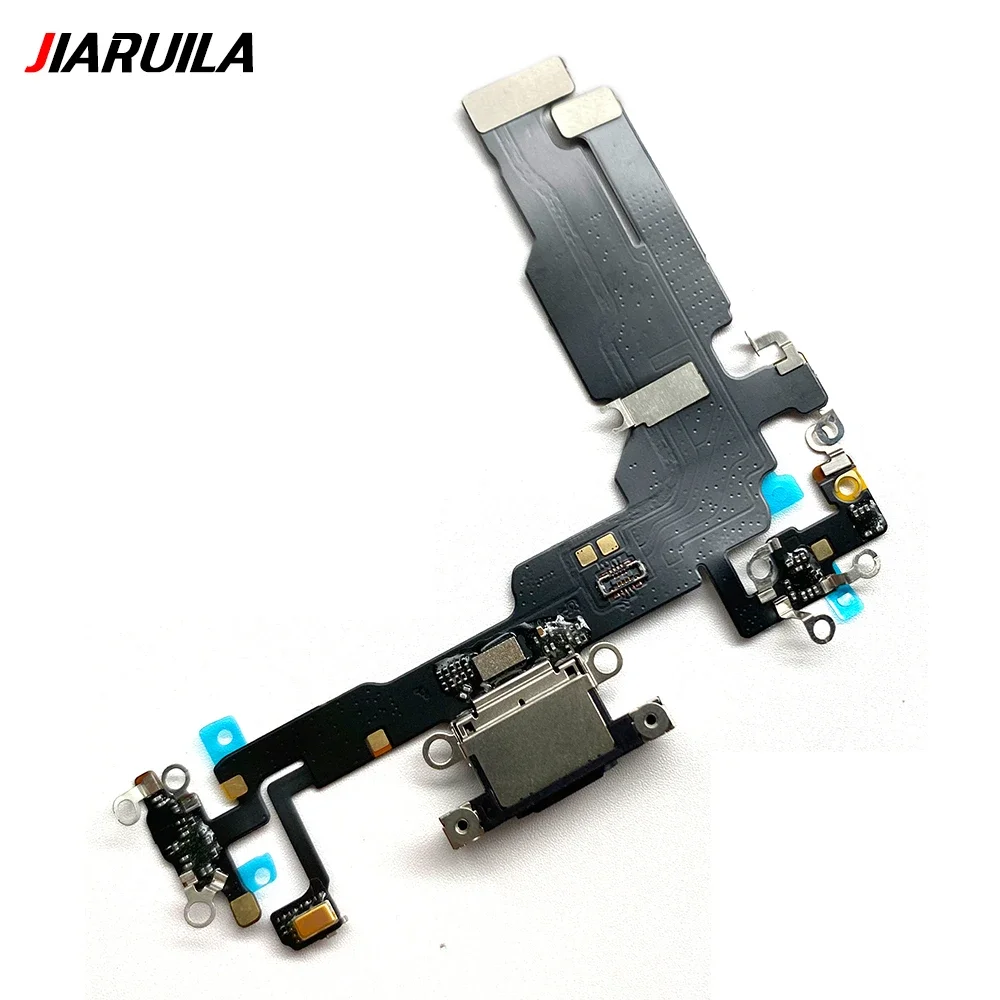 Dock Connector Micro USB Charger Charging Port Flex Cable Board With Mic Microphone For Iphone 15 Pro Max Plus