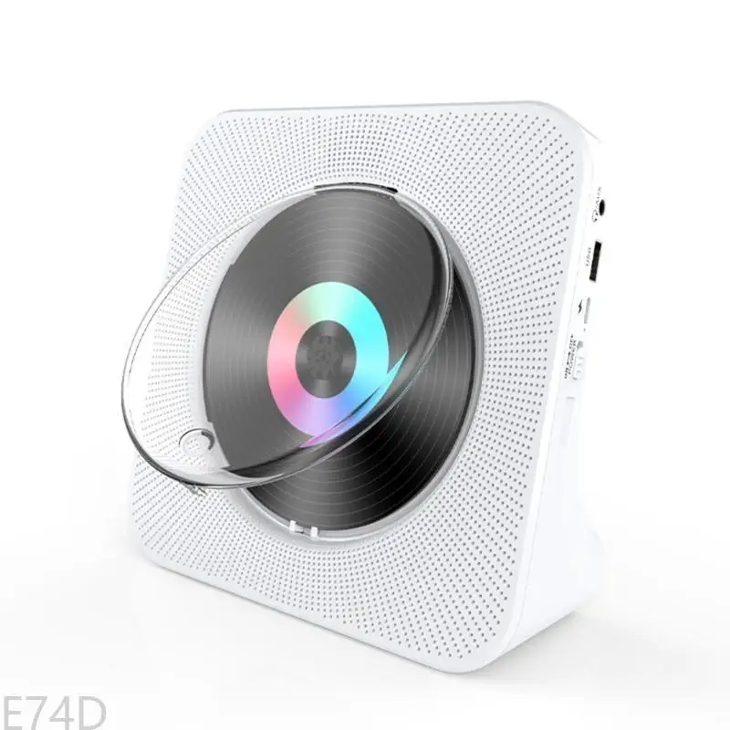 Портативный проигрыватель компакт-дисков, перезаряжаемый 4000 мАч с динамиком Hi-Fi, пультом дистанционного управления, ЖК-дисплей, таймеры сна, наушники, поддержка FM-радио