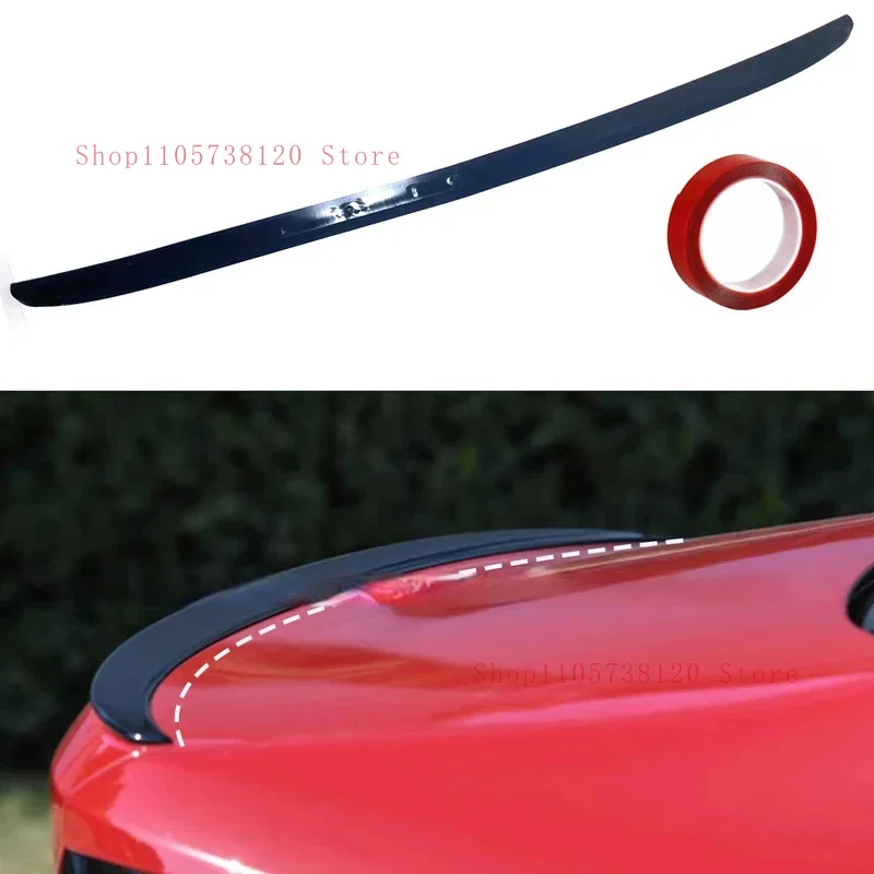 Factory Hot Selling Universal Rear Trunk Spoiler Lip Sedan ./.Glossy Black Easy Installation Exterior Body Kit Accsory