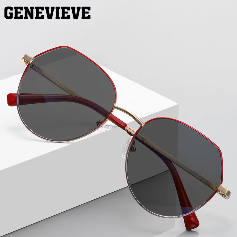 GENEVIEVE Geometric UV Protection New Women's Customizable Prescription Sunglasses Personalized Polarized Sunglasses 3092
