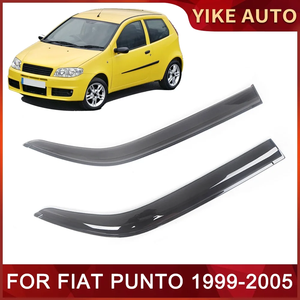 

Оконный козырек для FIAT PUNTO 188 1999-2005, Погодоустойчивый дверной козырек, защита от ветра, солнца, дождя, боковые окна, ветровые дефлекторы, автозапчасти