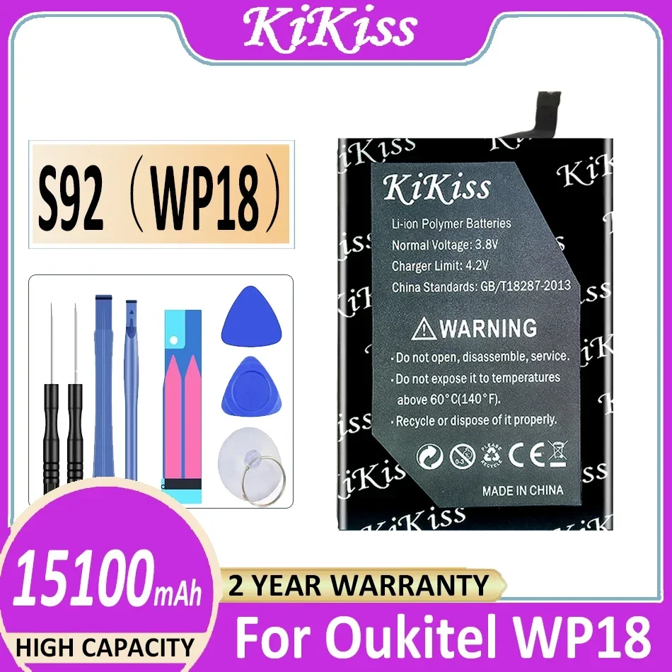 

KiKiss Battery S92 (WP18) 15100mAh For Oukitel WP18 Mobile Phone Bateria