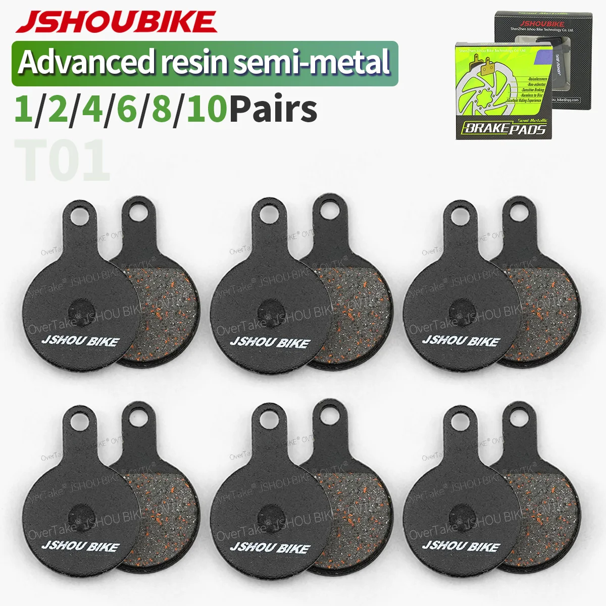 

JSHOUBIKE Advanced Semi-metal Bicycle brake pads for I0X-novel,600D/500D/560D,300/360,ATX730/750,ATX690D/770D,MX280D/CX370