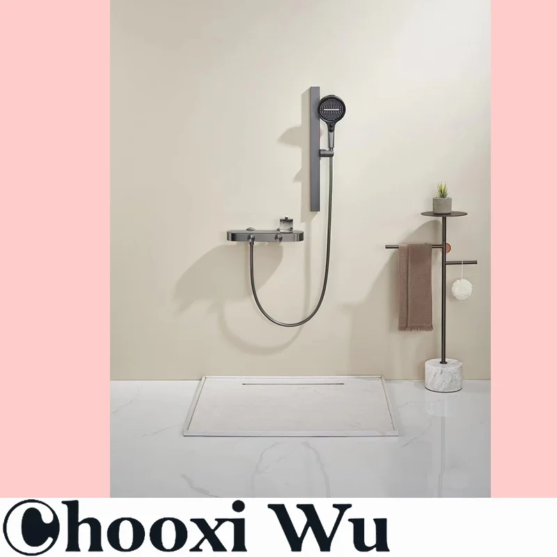 

CHOOXI WU-New shower set button split bathtub faucet storage countertop lifting rod Shower system Bathroom your water bathroom