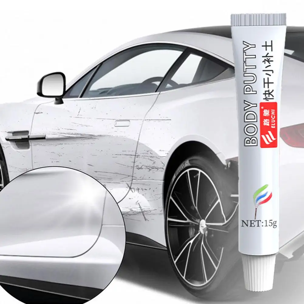 Automotive Scratch Repair Putty | Quick-Dry Body Filler Compound & Painting Pen For Smooth Touch-Up And Vehicle Paint Care N0R6