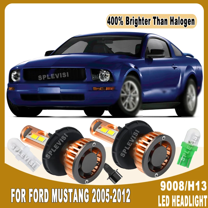 

Stable Beam Pattern + IP67 Waterproof & Dustproof 6000K LED HEADLIGHT For Ford MUSTANG 2005 2006 2007 2008 2009 2010 2011 2012