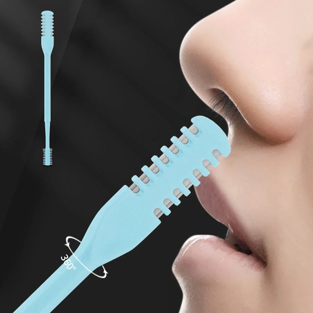 4 Manual Nose Hair Trimmer Set - Easy to Clean, No Batteries Required, Personal Care Essentials