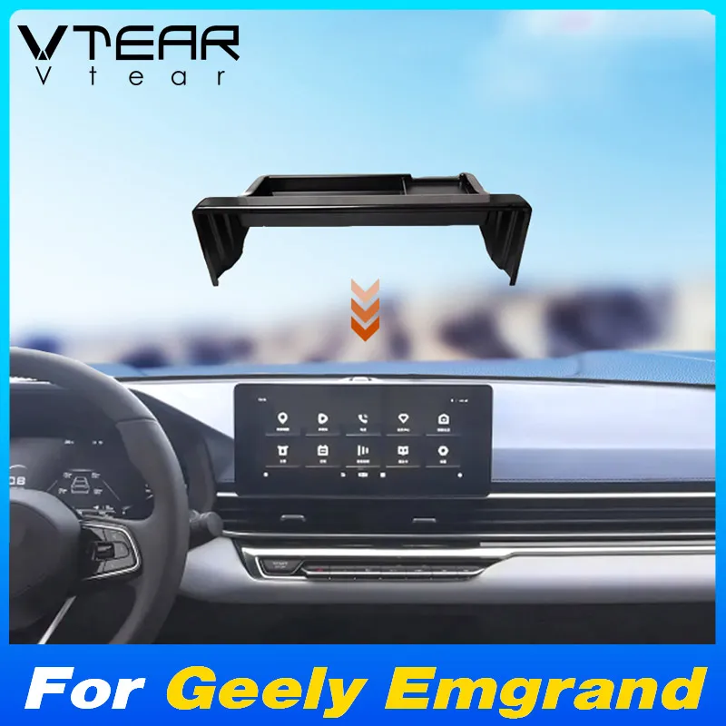 For Geely Emgrand 2022-2024 Central Control Dashboard Navigation Screen Rear Storage Box Tray Interior Modification Accessories