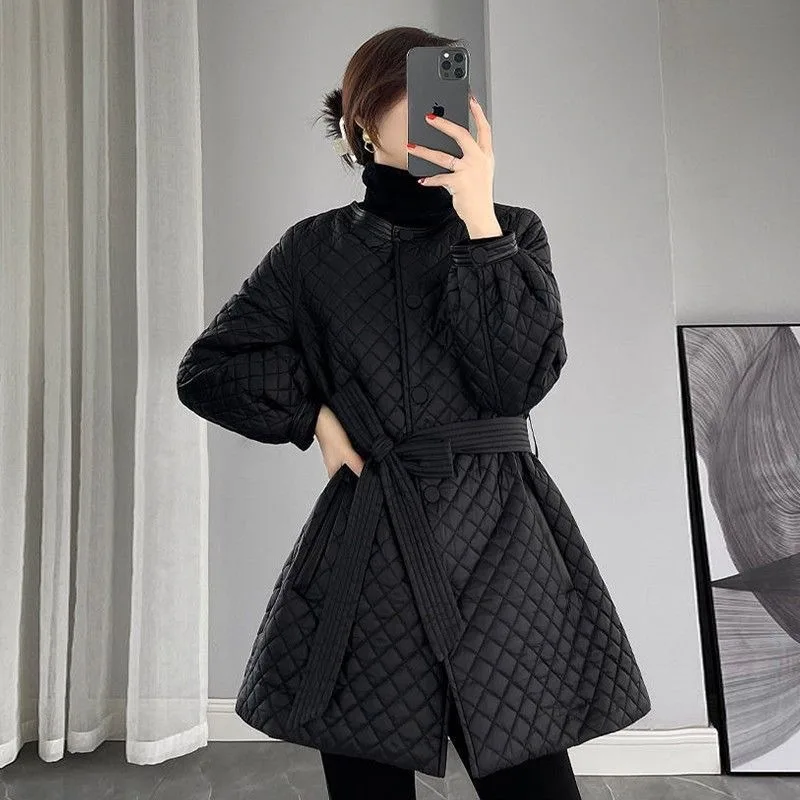 

Женская зимняя куртка с зауженной талией, стильная, стройнящая, новая, в корейском стиле, толстая, теплая, на хлопковой подкладке