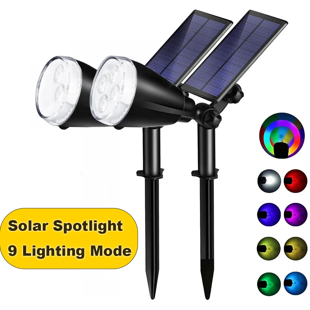 

Солнечный прожектор, меняющий цвет, для наружного освещения ландшафта