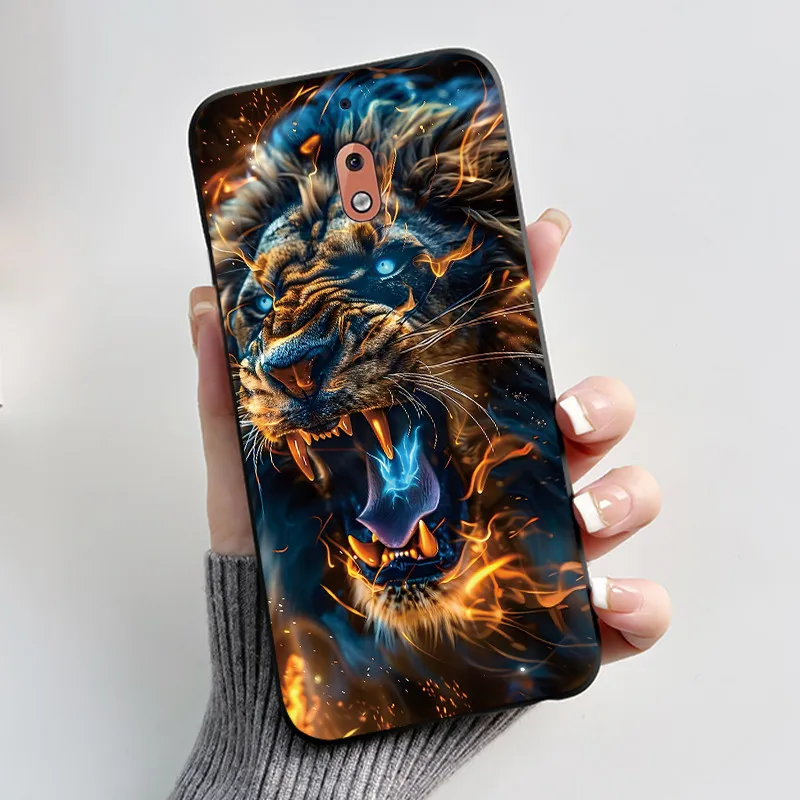 2026 New Popular Black Phone Case For Nokia 2.1/Nokia 2 2018 Soft Shockproof Cover Cute Unique Design Rabbit Lamp Pattern - view 6