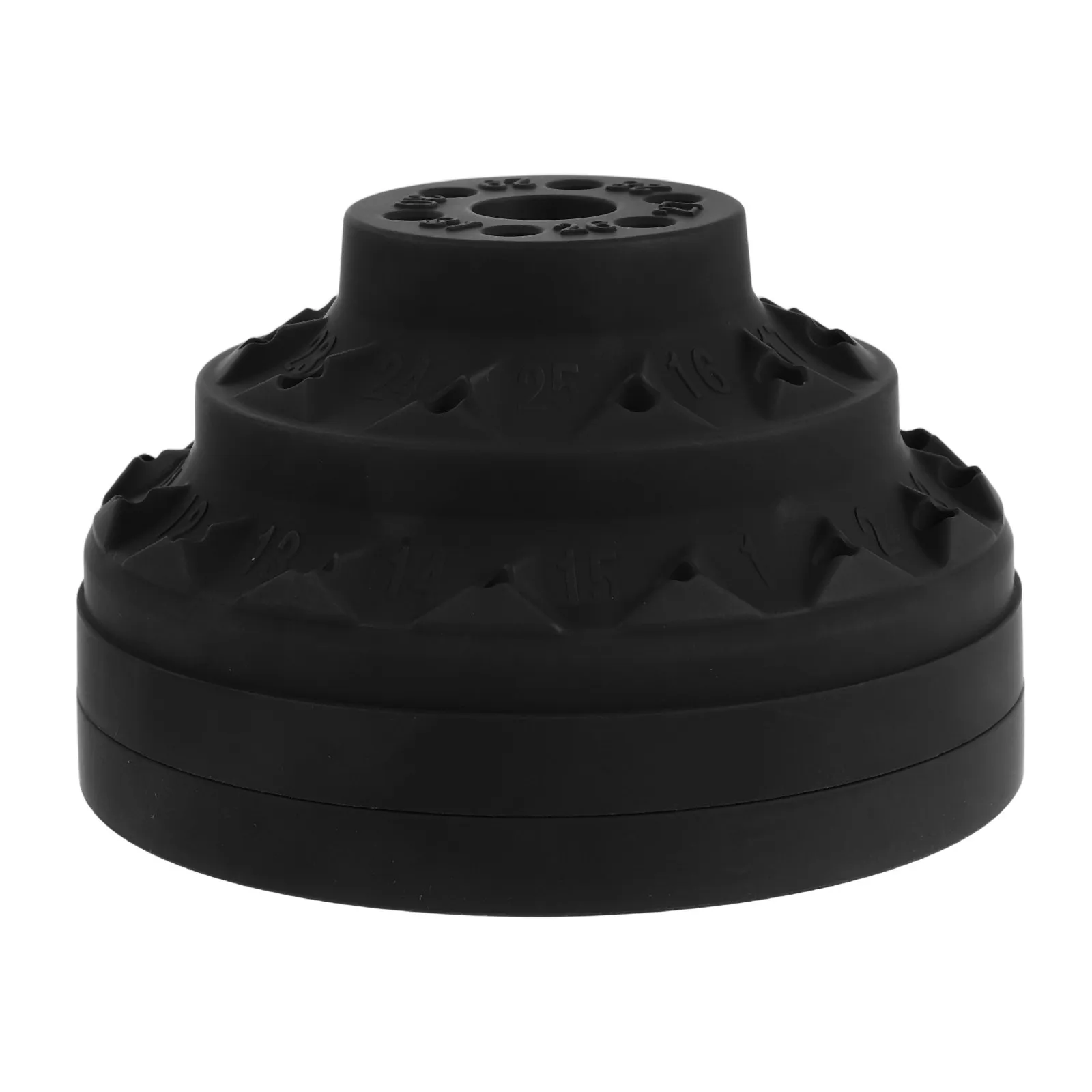 

Rotatable Drill Head Storage Case for Nail Drill Bits Grinding Heads Screw Bits Organizer Plastic Compact 4 Inch Black Nail