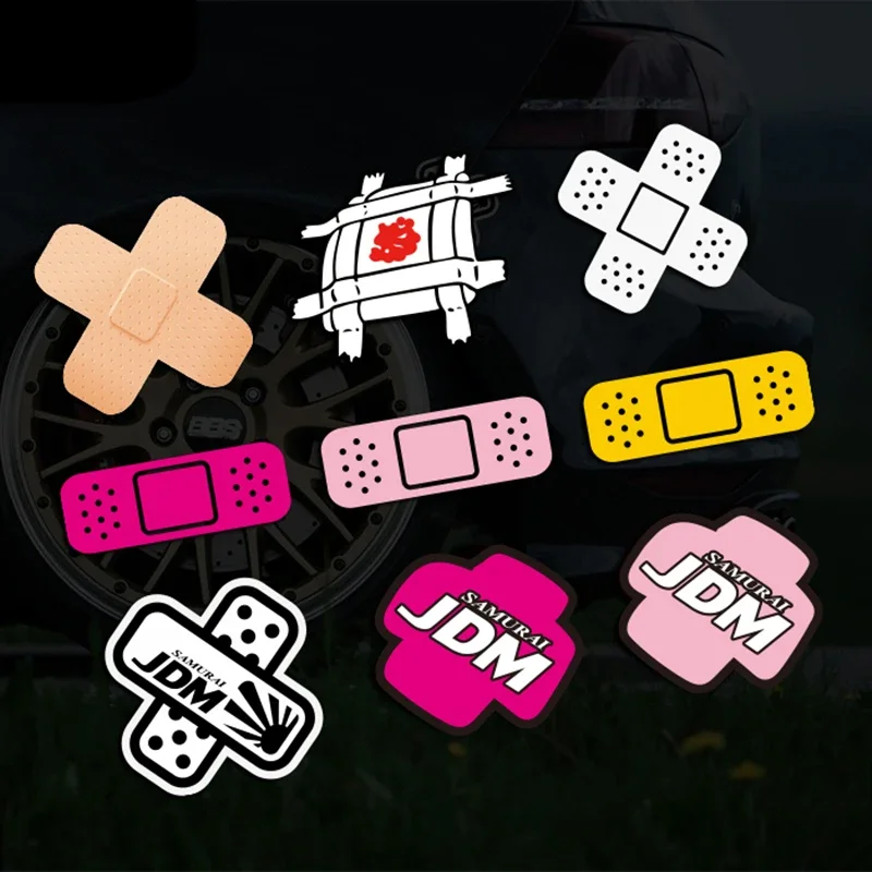 New Design Car Decal Will Band-Aid Scratch Cover Motorcycle Decal Laptop Car Tail Guitar DIY Decal, 13cm