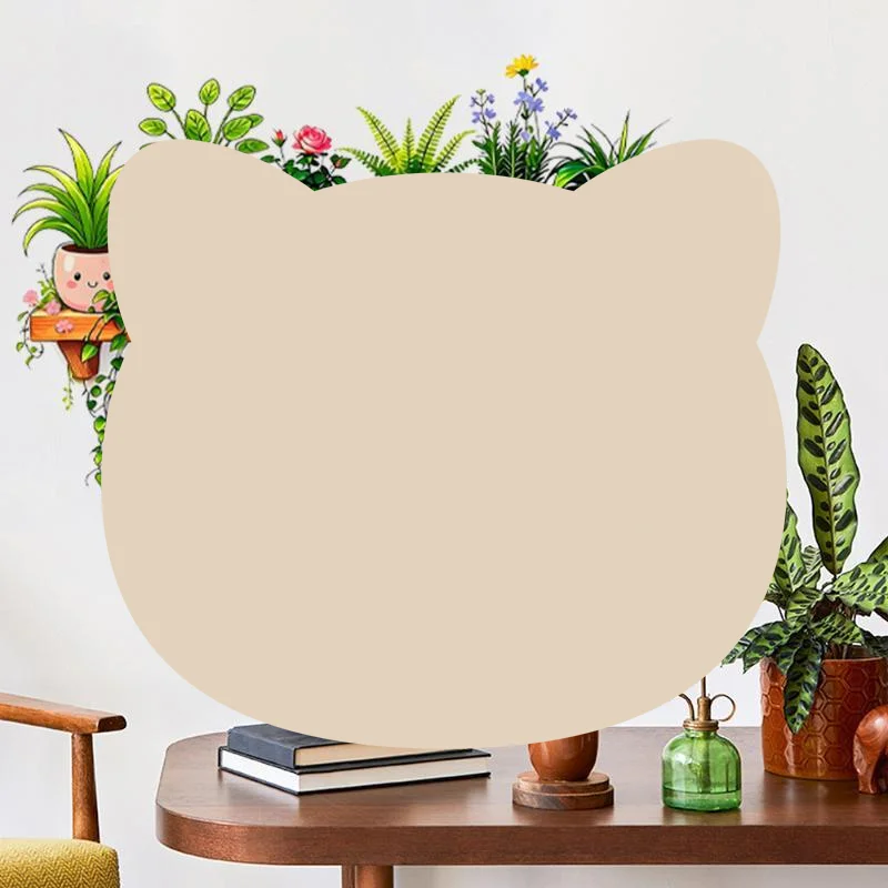Potted Flower Hanging Basket Sticker For Living Room Bedroom Kitchen Removable Botanical Wall Art Decal Supply For Daily Use