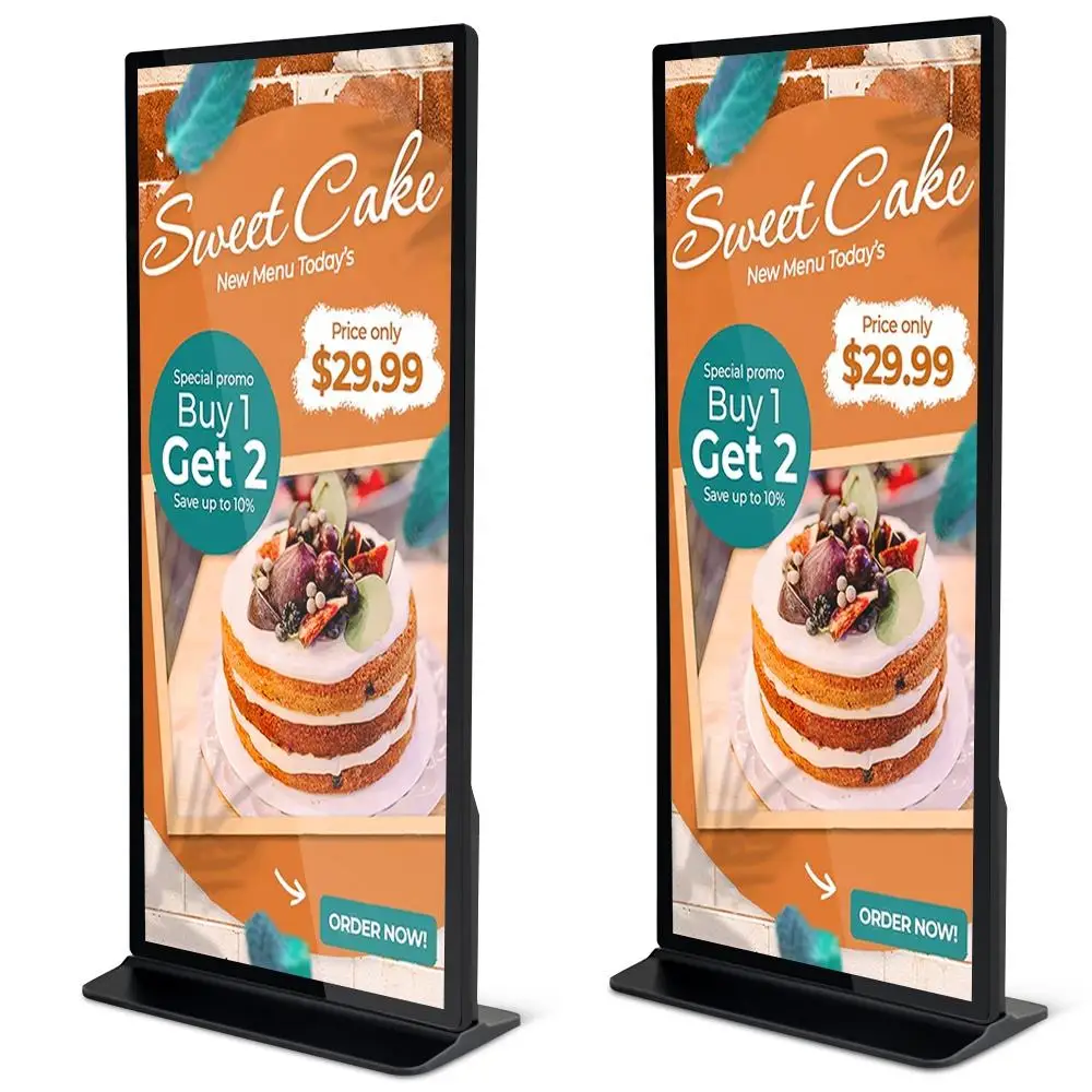 

CMS Software Indoor Elevator Totem Touch Screen Floor Stand 4K UHD LCD Advertising Digital Signage