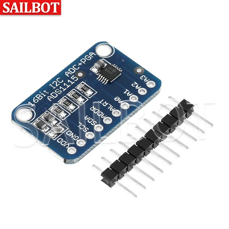 ADS1115 ADC Analog-to-Digital Converter Module with Programmable Gain Amplifier 16 Bit I2C 2.0V To 5.5V image 2