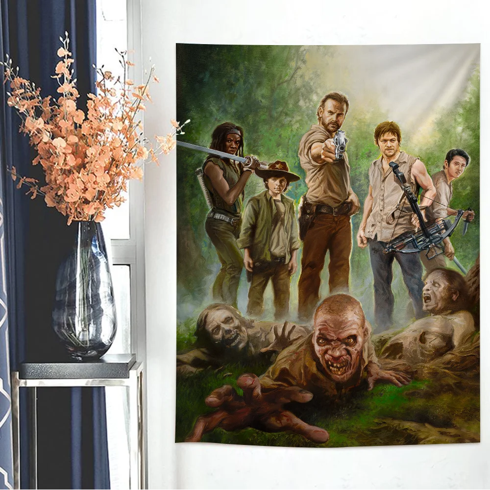 Walking Dead Anime Tapestry Cheap Hippie Wall Hanging Bohemian Wall Tapestries Mandala Home Decor