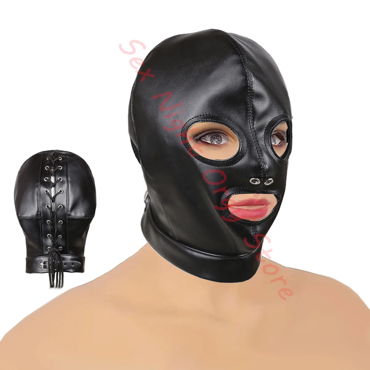 GREENPINECONE Bondage BDSM Hund Maske. Kopf Maske Mit Mund