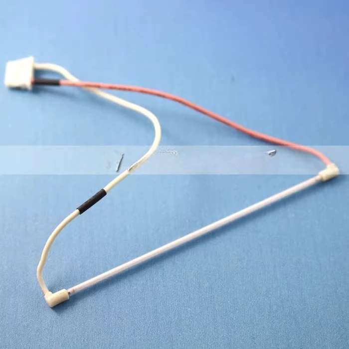 

2 стеклянные трубки длиной 120 мм с проводом, лампа с широким горлышком, сварная трубка полной длины 125 мм, 5,7-дюймовый монитор.