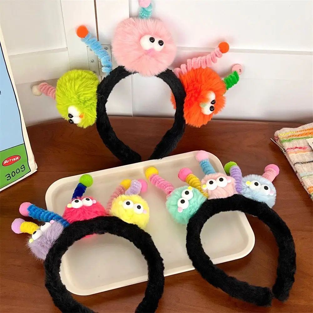 Lovely Hair Accessories Ugly Doll Headband Plush Hairbands Funny Hair Hoop Cosplay Headpiece Cartoon Hair Hoop Children