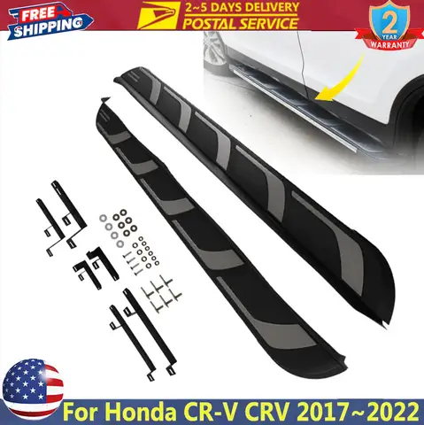Side Step Bars Running Board Side Steps For Honda CR-V CRV 2017~2022 Non-Slip Side Steps Nerf Bar Auto Accessories with Brackets