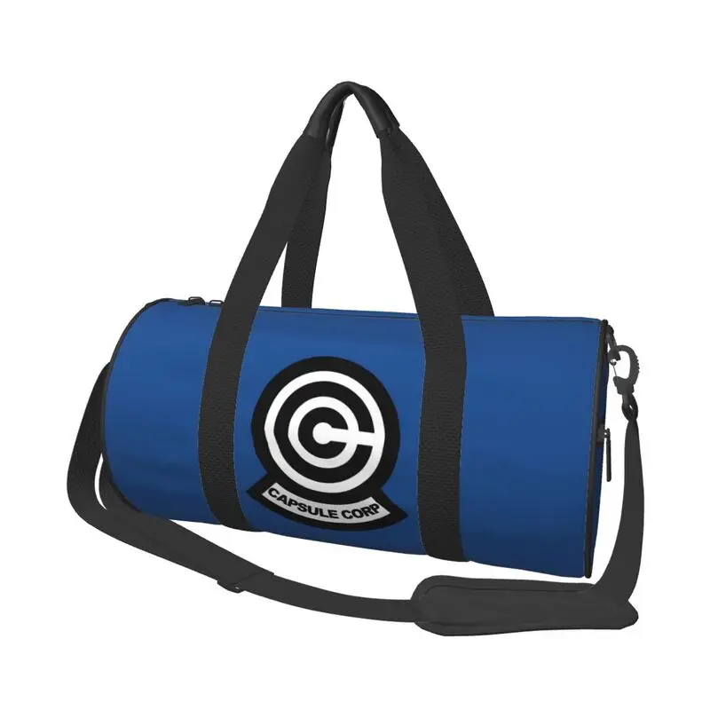 Capsule Corp DBZ Print Travel Duffel Bag Shoes Compartment for Men Women Foldable Lightweight Yoga Gym Sports Bag