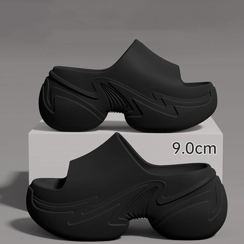 Comfort EVA Chunky Platform Lightweight Slippers Women Soft Thick Bottom Non Slip Beach Slippers Woman Height Increase Sandals image 5