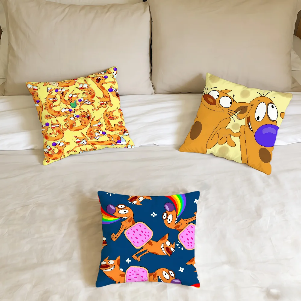 Animation Cartoon C-Catdog-ES cushion cover Home Office Birthday Anniversary Gifts Soft Skin Friendly Cushion Cover