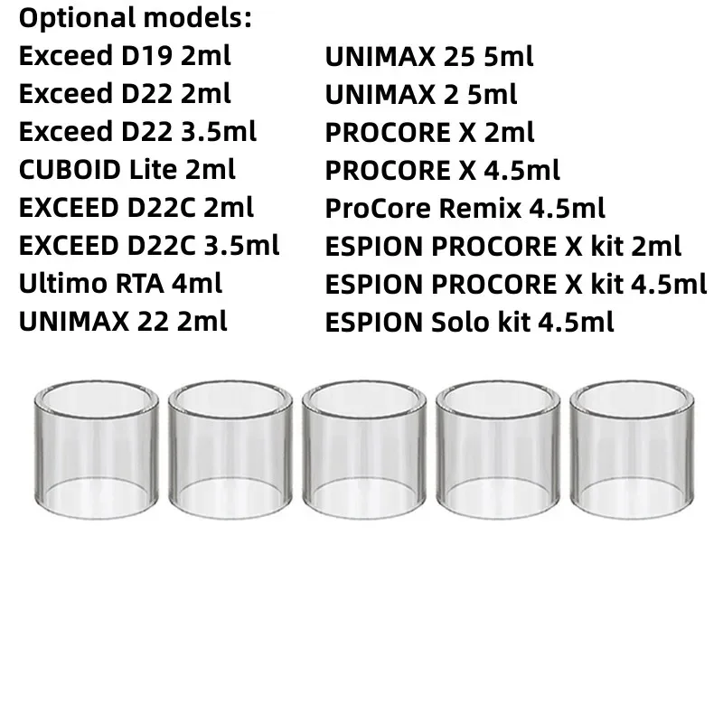 YUHETEC Centrifugal Tube For Exceed D19& D22&CUBOID Lite& Ultimo RTA&PROCORE X& Remix&ESPION PROCORE X Kit