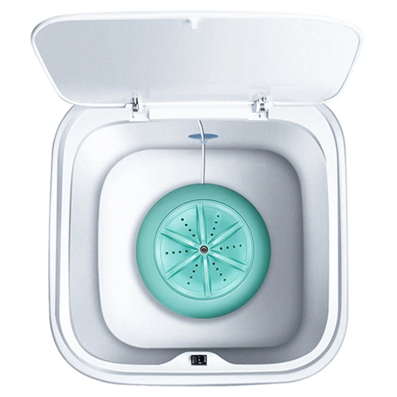 Top Sale Ultrasonic Turbo 10L Automatic Electric Roller Mini Washing Machine Portable Quick Clean Washing Tool