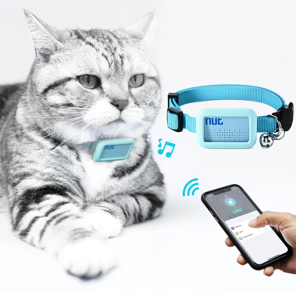 Smart Pets Locator Waterproof Bluetooth-compatible Anti-Lost Location Tracker Collar for Cats Dogs Positioning Tracker Locating