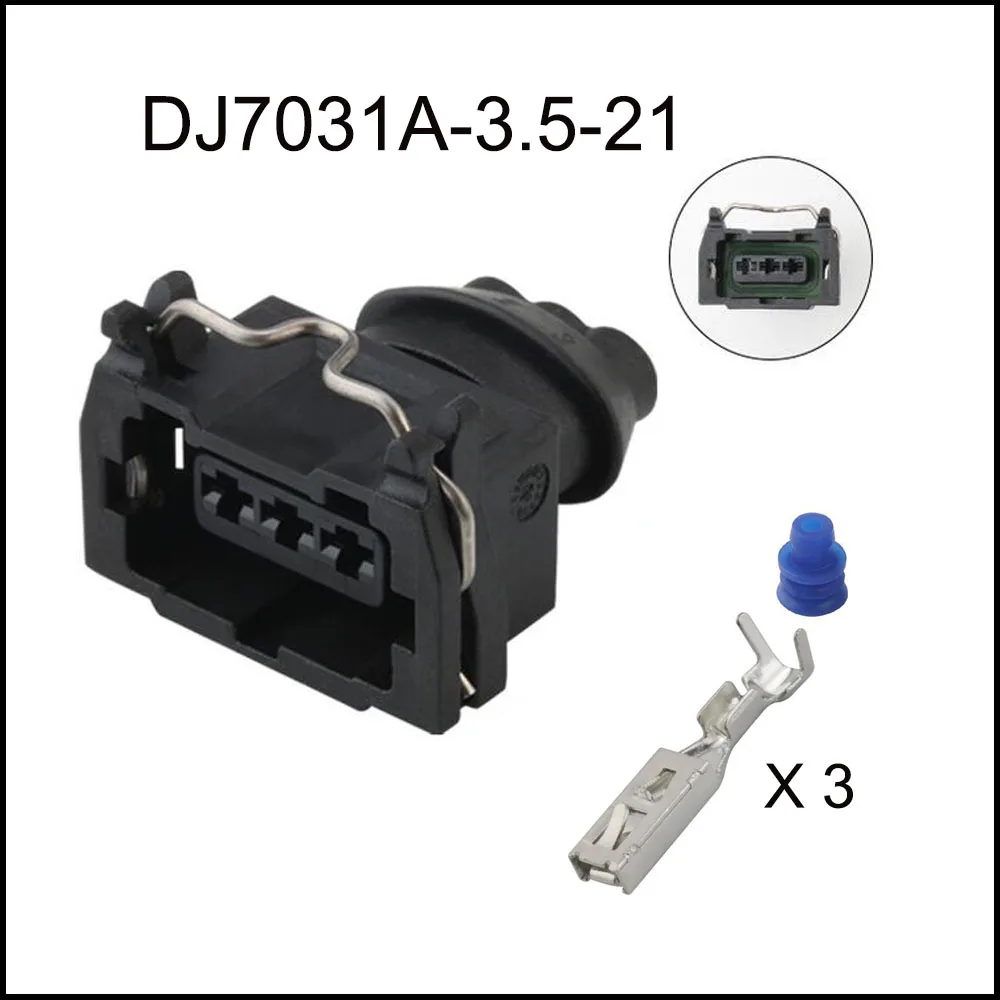 Imagem -05 - Conector de Cabo Impermeável Automático Plugue Automotivo Soquete Masculino Família Terminal Seal Pin Dj7032a3.521 100set