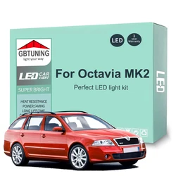 Car Accessories For Skoda Octavia 2 MK2 II A5 Sedan Combi 2005-2012 Canbus Vehicle Dome Footwell LED Interior Light Bulb Kit