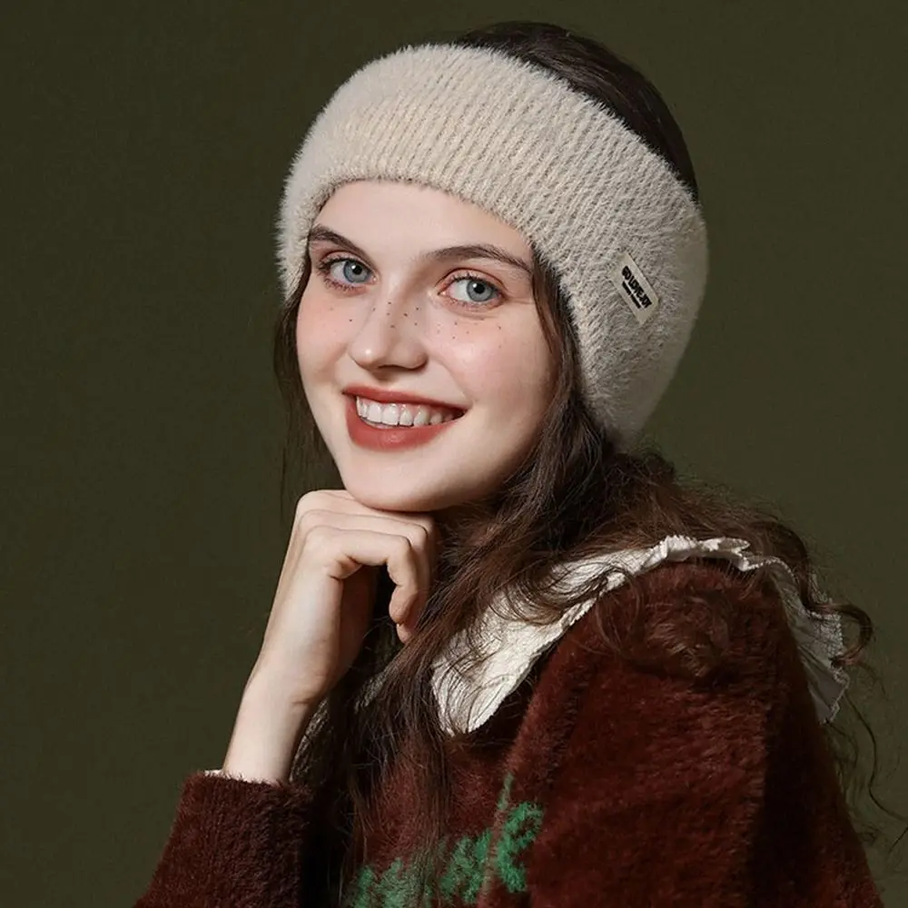 Nova capa de orelha cabeça desgastada earmuffs orelha mais quente à prova de vento malha quente earmuffs proteção fria faixas de cabelo esportes ao ar livre