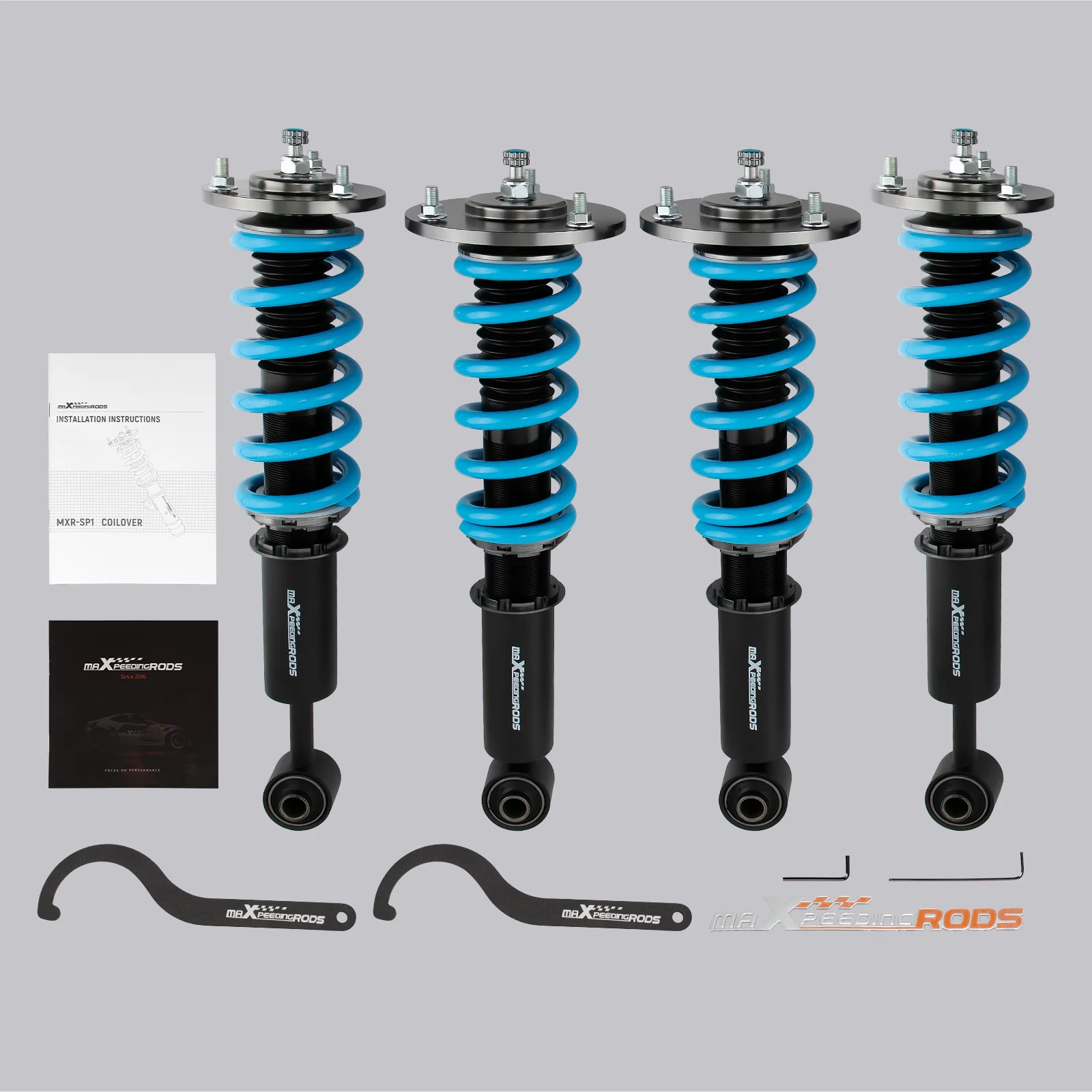 

maXpeedingrods Street Coilovers Struts For Lincoln Navigator 03-06 Coilover Shock Absorbers Lowering Spring