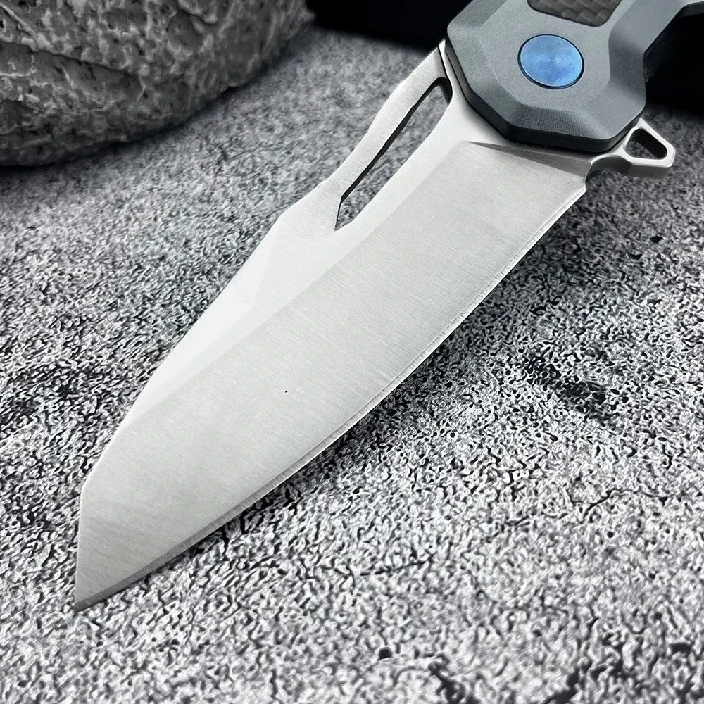 Тактический портативный складной нож для приключений в дикой природе, охоты, EDC, универсальный нож для кемпинга, алюминий + ручка из углеродного волокна