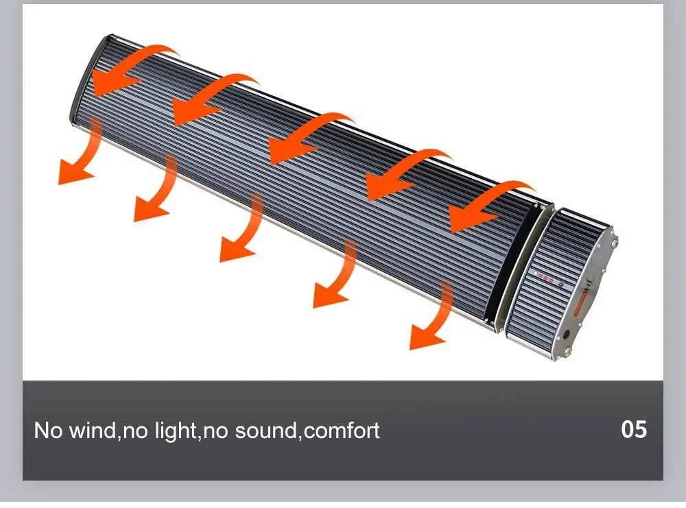 1000 ワット大型ラジアントヒーターリモコン商用電気赤外線ヒーター吊り下げラジアントヒーター