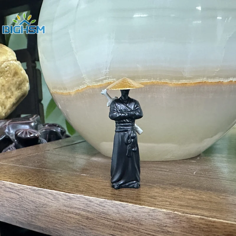 Coole chinesische Kung Fu Schwert kämpfer Miniaturen Auto Innen puppe Ritter Computer Bildschirm Desktop Ornamente Mini Landschaft Figur