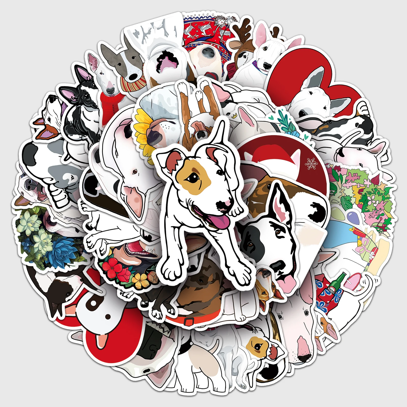 50pc Cheap Dog Series Series Cartoon Cute Graffiti Stickers Suitcase Laptop Guitar Skateboard Personalized Decoration Stickers