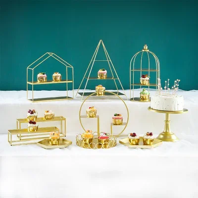 Dessert Table Ornament Display Rack Dessert Pastry Tray Cold Meal Tea Break Table Cake Rack Afternoon Tea Snack Rack