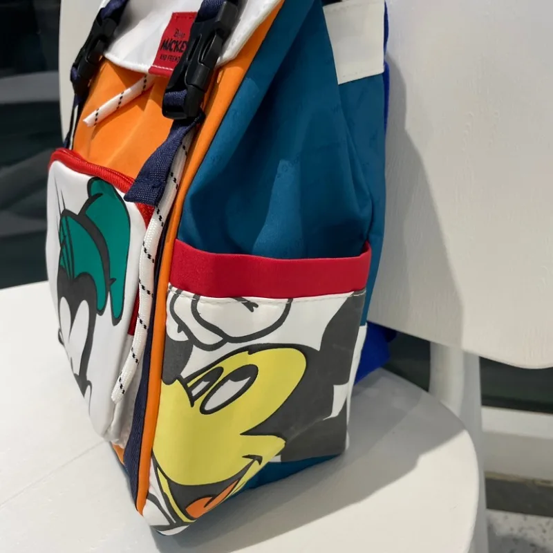 Zaino per bambini nuovo co-branded Disney Zaino decorativo con coulisse Topolino Zaino per studenti Borsa da scuola alla moda