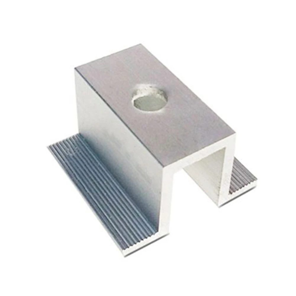 4/10Pcs Solar Middle Clamp PV For Frame Aluminum Alloy Solar Panel Pressure Block Solar Photovoltaic Bracket For Frame Modules