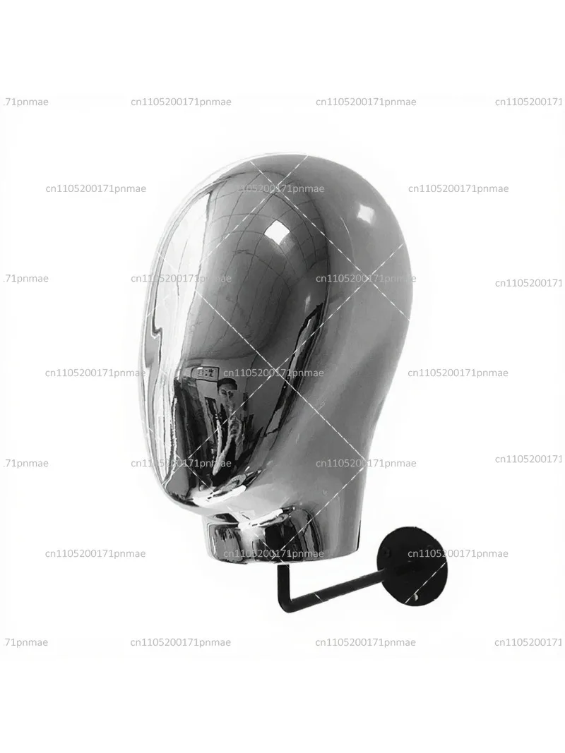 Metal Vintage Wall Mounted Hat Rack Mannequin Head Holder for Hats Wigs Display Storage view 5