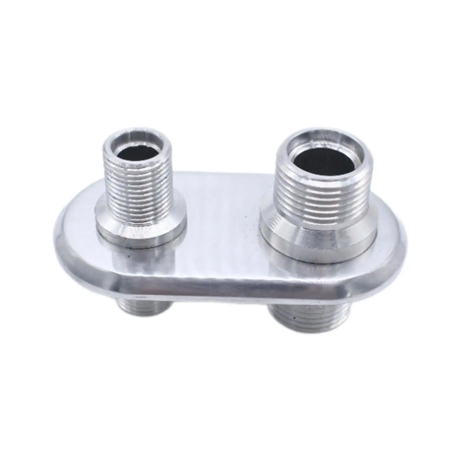 Car 2 Port Air Condition Heater Fitting Billet Aluminum Universal Accessories Simple Installation Polished Replacement