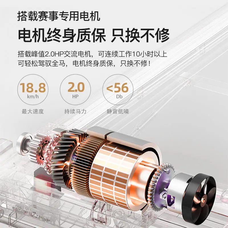 Esteira de exercício comercial dobrável