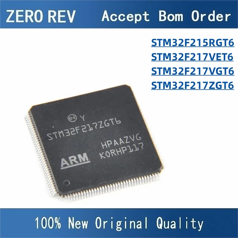 

100% New STM32F215RGT6 LQFP64 STM32F217VET6 STM32F217VGT6 LQFP100 STM32F217ZGT6 LQFP144 Brand new original chips ic