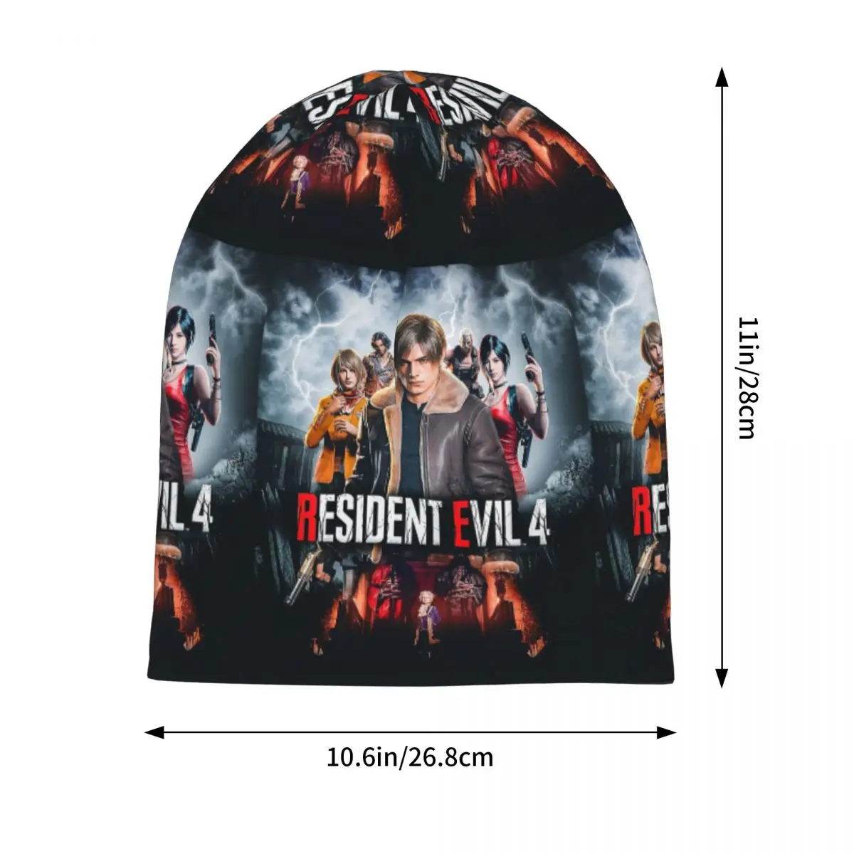 Resident Evils 4 Funny Games RE4 Warm Knitted Cap Hip Hop Bonnet Hat Autumn Winter Outdoor Beanies Hats for Unisex Adult