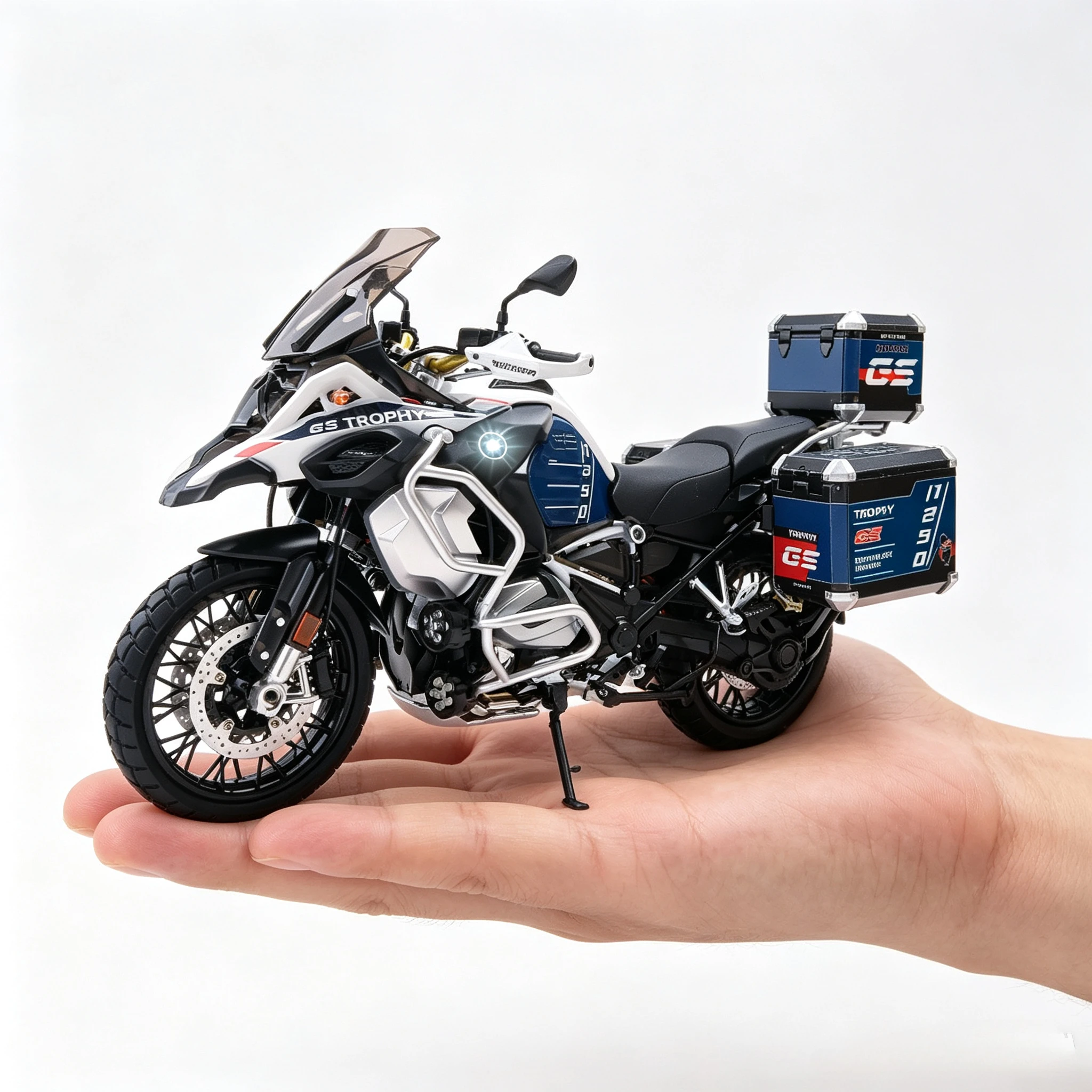 New 1:7 R1250GS ADV supersize Alloy Motorcycle Model with Spray Function Boyfriend Gift Home Decoration Collection