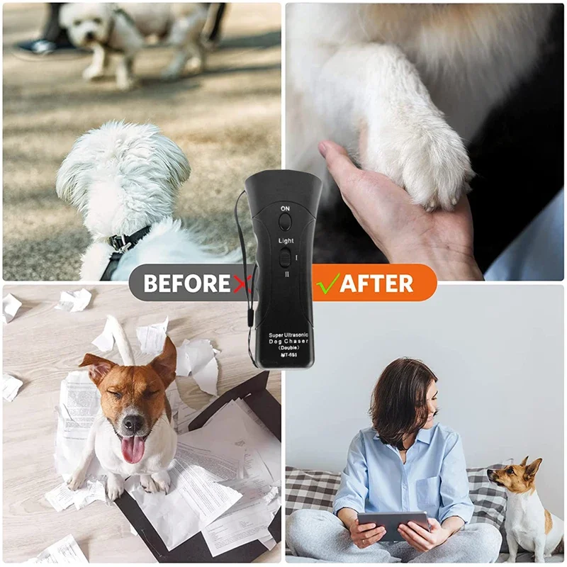 Ultrasonic Dog Trainer Device Electronic Dog Deterrent/Dog Barking Control Devices Training Tool Stop Barking Sonic Dog Repeller