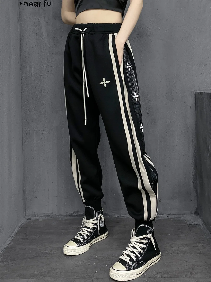 

M-Home модная уличная одежда спортивные брюки женские свободные с манжетами для похудения Bla Harlan повседневные брюки Street Sle Fce на подкладке